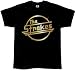 The Strokes t-shirt gold foil logo black tee