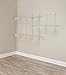 ClosetMaid ShelfTrack Wire Closet Organizer System Adjustable from 5 to 8 Ft, With Shelves, Clothes Rods, Hardware, Durable Steel, White, 5 ft to 8 ft