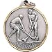 1 1/4 Inch Silver Field Hockey Medal