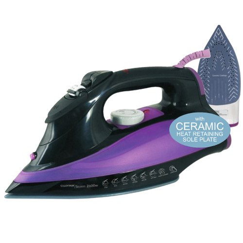 Lloytron 2600W 'Storm' Steam/Dry Iron with Ceramic Heat Retaining Sole Plate (E217)