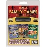 Hoyle Family Games Collection, Puzzle & Board Games, Jeweles of Cleopatra & Casino Games, of USB Drive for NetBook PCs!