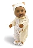 416JPTKz FL. SL160  Wild Planet Water Babies 13 African American Infant Yellow Teddy Bear with Alphabet Print Sleeper