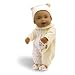Wild Planet Water Babies 13" African American Infant Yellow Teddy Bear with Alphabet Print Sleeper
