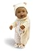 Wild Planet Water Babies 13 African American Infant Yellow Teddy Bear with Alphabet Print Sleeper