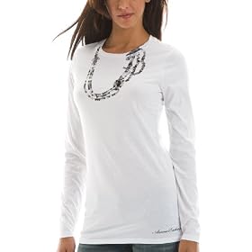 Buy Armani Exchange Long Sleeve Faux Necklace T-Shirt by Armani Exchange