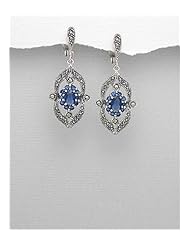 CZ Earrings In 92.5 Sterling Silver