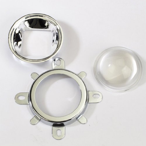 TX 44mm Lens + 50mm Reflector Collimator Base Housing + Fixed bracket for 50W 100W LED Chip (Lens)