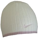 Ladies Nike Knitted Beanie Woolly Cream Hat
