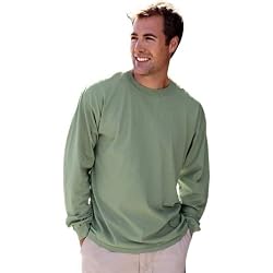 Pigment-Dyed Heavyweight 5.6 oz. Soft Ringspun Cotton Long Sleeve T-Shirt