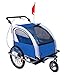 Aosom Elite Ii 2in1 Baby Bike Trailer/stroller Blue