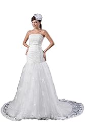 Strapless Tulle Lace Mermaid  Dress