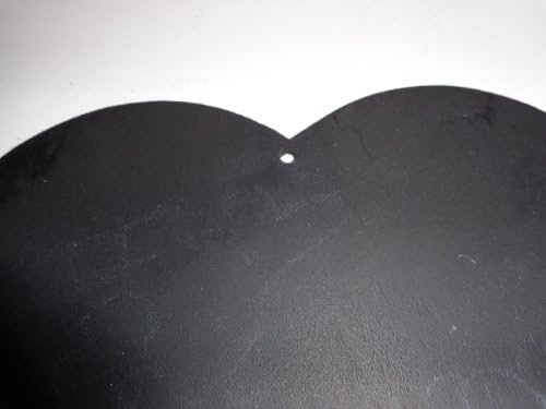 Wood Black Chalkboard Heart Design Chalk Hang Wall Display Home Office School