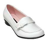 Girls' Xhilaration Meg White/Pink Moccasins - 12