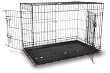 36" black large dog cage twin door by Doghealth EC36 + travel bowl