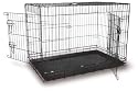 36" black large dog cage twin door by Doghealth EC36 + bed