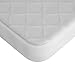100% Waterproof, Bamboo Crib Mattress Protector, Antibacterial Hypoallergenic, Quilted Bamboo Terry Cover, Ultra Soft, Dryer Friendly, Comfortable to sleep, Best Protection for your baby.