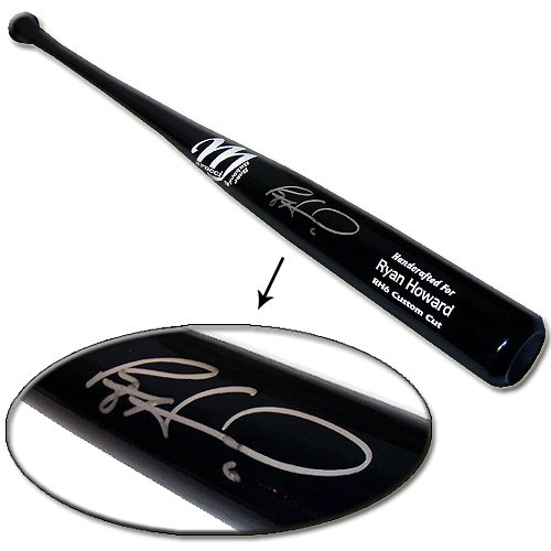 Steiner Sports MLB Boston Red Sox Ryan Howard Game Model Signed Baseball Bat