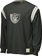 Oakland Raiders Retro Sport Long Sleeve Logo Applique Jersey Crew