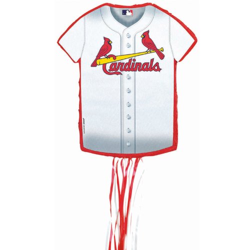 St. Louis Cardinals Baseball - Shirt Shaped Pull-String Pinata