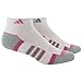 adidas Women's Climalite II Low Cut Sock (2-Pair), White/Mono Pink/Aluminum 2, Size 5-10