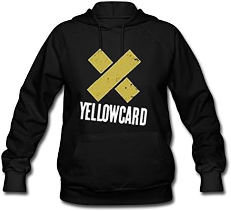 Women's Yellowcard The Final World X logo New Popular Hoodies Sweatshirt Black M