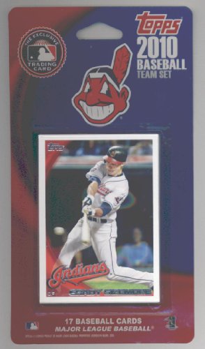 2010 Topps Cleveland Indians Limited Edition 17 Card Team Set with pack of 25 TopLoad Card Holders - Set Includes Grady Sizemore, Matt LaPorta, David Huff, Asdrubal Cabrera & more!