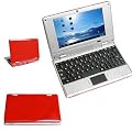 7 "Mini Netbook Laptop port�til EPC WM8850 1.2GHz Android 4.0 Ice Cream Sandwich WIFI frontal de la c�mara 512MB 4GB HDMI con el teclado, reproductor flash 11, 1080P apoyado, nueva tienda de rojo NPC702 google