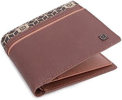 SSAMZIE SSC_513 Unisex Bifold Wallet Purse Credit Card Case Synthetic Leather 3 color (Brown)