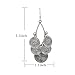 She Lian Vintage Long Womens Stylish Filigree Statement Dangle Earrings