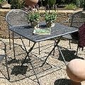 greemotion 416502 Klapptisch Toulouse, 80 x 80 x 72 cm, eisengrau