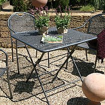 greemotion 416502 Klapptisch Toulouse, 80 x 80 x 72 cm, eisengrau