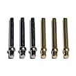 6 Cribbage Pegs - Metal (Brass and Silver Color) Includes Velvet Pouch