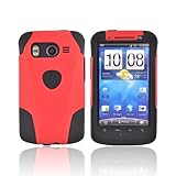 Red Black Original Trident Aegis Hard Plastic Silicone Case w Screen Protec ....