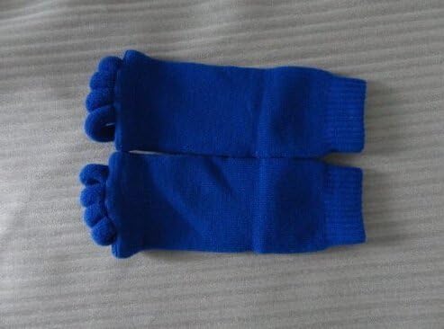 Zacr 1 Pair (2pcs) Lady Cotton Comfy Toes Foot Alignment Socks/Happy Feet Socks (blue2) by Zacr