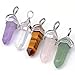 Top Plaza 13pcs Healing Pointed Chakra Pendants for Necklace Making