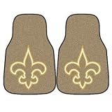 NFL Football New Orleans Saints 2 Piece Carpet Car Mat Set