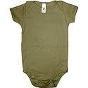 American Apparel Infant Baby Rib Short Sleeve One-Piece Shirt