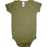 American Apparel Infant Baby Rib Short Sleeve One-Piece Shirt