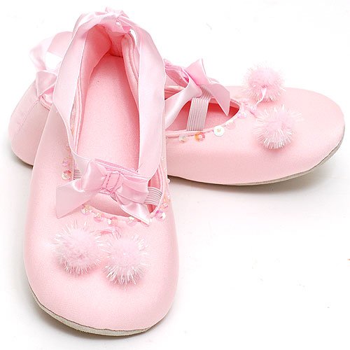 Luna International Pink Ballet Slippers Little Girls 12/13 - Girls 3/4