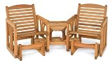 Jack-Post 1530 Barrington Hardwood Glider Tete-a-Tete