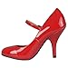 Brinley Co Womens Patent Round Toe Mary Jane Pumps