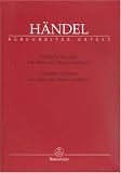 S&auml;mtliche Sonaten f&uuml;r Oboe und Basso continuo - Complete Sonatas for Oboe and Basso continuo - Georg Friedrich H&auml;ndel