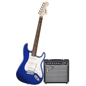 Squier� by Fender� Stop Dreaming-Start Playing(TM) Set: Affinity Special w/ Fender� 15G Amplifier, Metallic Blue