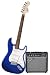 Squier by Fender Stop Dreaming-Start Playing Set: Affinity Special w/ Fender 15G Amplifier, Metallic Blue