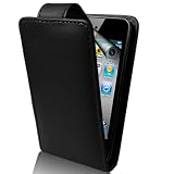 picture of SUPERGETS® High Quality Apple Ipod Touch 4G 4TH 5G 5TH (2010,2011,2012) Generation Leather Flip Case Black Touch Screen Stylus And LCD Screen Protector