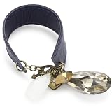 Zara Terez Tear Drop Navy Leather And Milky Cr