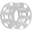 1/2" Clear Striped Acrylic Threaded Tunnel