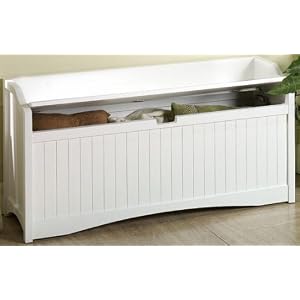Madison 60w Lift - top Storage Bench, 60W, WHITE