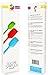Lucentee 3-Piece Silicone Spatula Set - 2 Large & 1 Small Heat Resistant Cooking Utensils (Multicolor)