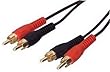 2 x RCA/Phono Plugs to 2 X RCA/Phono Plugs GOLD 1.2 Mtr
